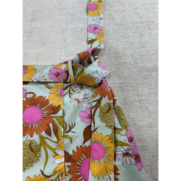 Spartina 449 Women's Small Linden Skirt Heyward's Rate Gerber Daisies - Picture 5 of 9